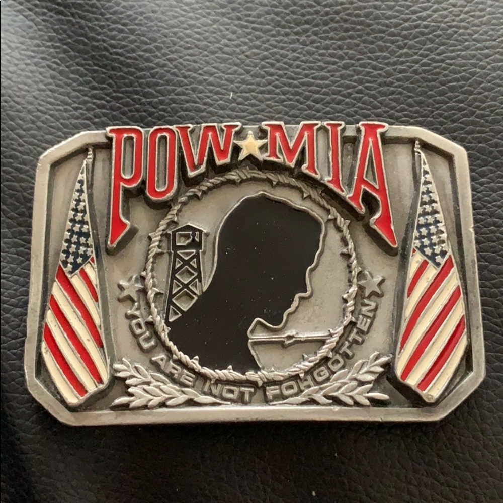POW-MIA belt buckle
